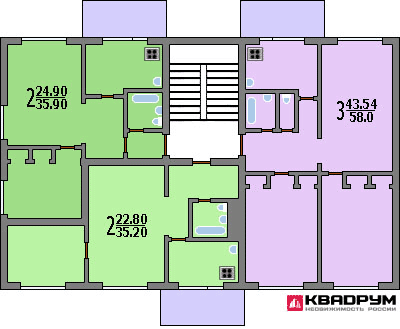 Планировки квартир / 5-9 этажные дома / планировка домов сер.
